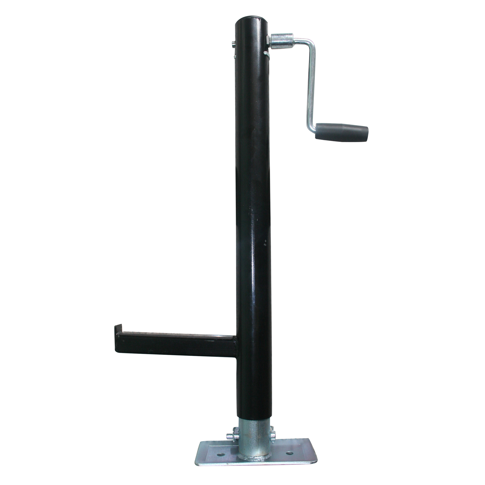 Black Bull A-Frame Trailer Jack — 2000-Lb. Capacity, 31in. Travel, Steel, Bolt-On Base Plate, Model# TJ2